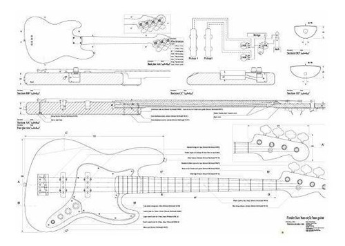 Fender Jazz Bass Guitarra Eléctrica Escala Aviones Completa 