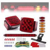 Kit De Luces Led Cuadradas Para Remolque/parada/giro/freno