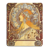 Alfombrilla De Mouse Dealzepic (diseno De Alphonse Mucha)