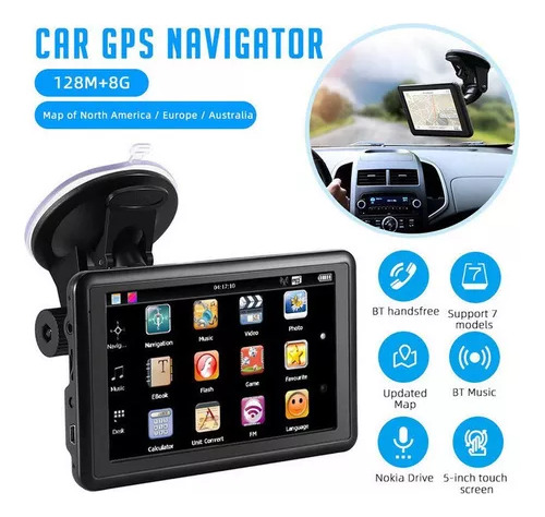 Navegador Gps Portátil Para Coche De 5 Pulgadas