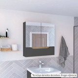 Mueble De Pared Para Baño Laurent  Plomo / Duna