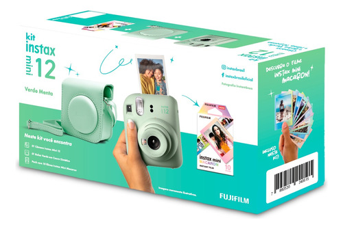Kit Camera Instax Mini 12 + Bolsa + Filme 10 Foto Lançamento
