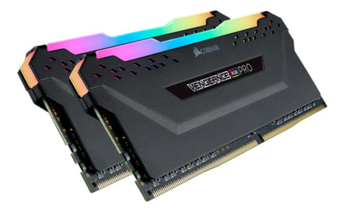 Memoria Ram Vengeance Rgb Pro Gamer Color Negro 2x16- 32 Ram