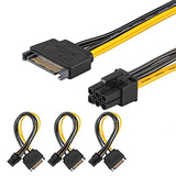 [3 Pack] J & D Sata De 15 Pines A 6 Pines Pci Express (pcie)