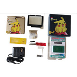 Carcasa Gba Sp Pikachu Bateria Cargador Caja De Plástico Mic