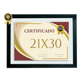 Moldura 26x35 Sanduíche 2 Vidros P/ Certificado A4 21x30 