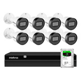 8 Câmeras Vlp 1230b Ip Ir 30m Intelbras, Nvr 1408, Hd 1tb Ba