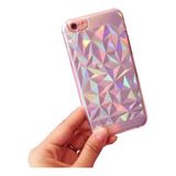 Funda Holográfica Transparente Tpu Para iPhone 6 / 6s