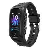 Smart Watch Con Audifonos 2 En 1 N8 Color De La Malla Negro