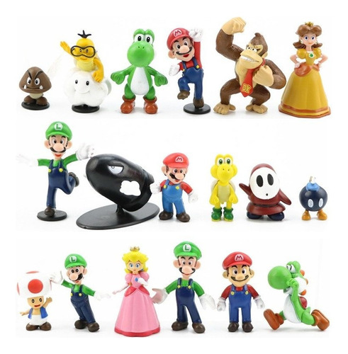 Kkk Figuras Coleccionables De Mario Bros