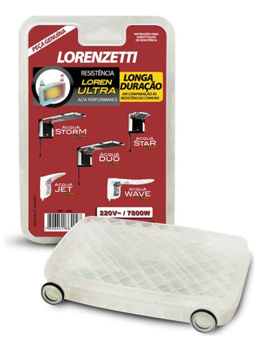Resistência Lorenzetti Chuveiro Acqua Duo Storm 220v 7800w
