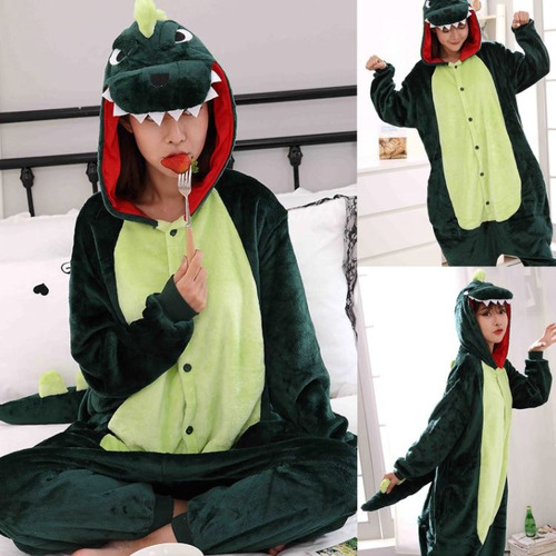 Pijama Kigurumi Dinosaurio Adulto Ideal Regalo Invierno