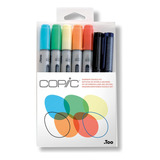 Marcadores De Alcohol Copic Ciao, Doodle Kit Rainbow, 5 + 2