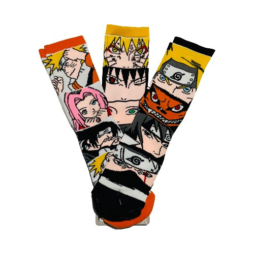 Calcetas De Superheroes, Anime, Caricaturas, Musica 3 Pares