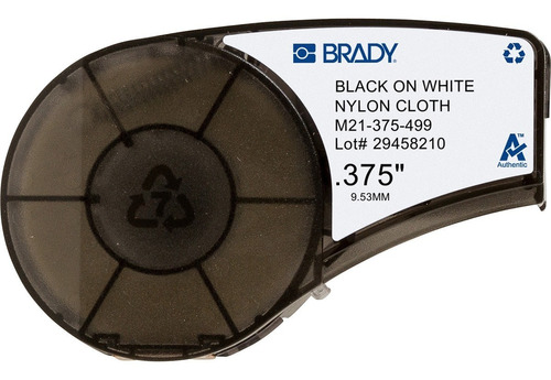 Etiquetas Brady M21-375-499 Blanco Tinta Negro .375 X16ft