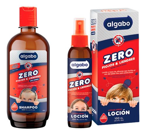 Kit Zero Piojos Y Liendres Algabo Kids Shampoo + Loción - 3c