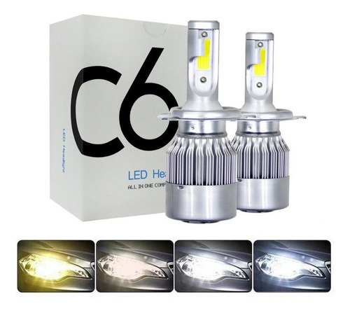 C6 Faro H4 Led Coche Led Faro H11 H3 Luz Antiniebla H7 9012