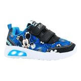 Zapatillas Mickey Footy Luz Led Al Pisar 23-28 Art 212