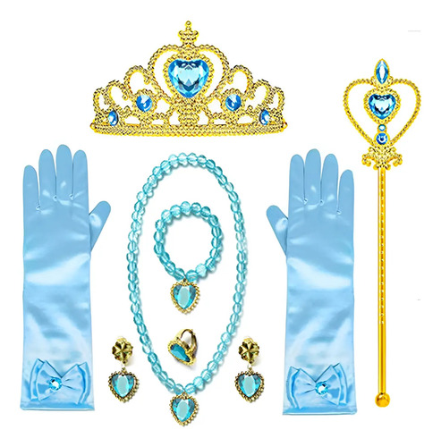 Vestido De Princesa Accesorios Corona Varita Set Para .