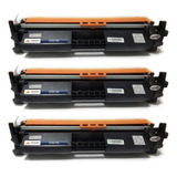 3x Toner Com Chip Cf217a Cf217 17a M130 M102 M130fw M130a