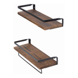 2 Repisas Flotante Madera Minimalista Muebles Hogar Decorar