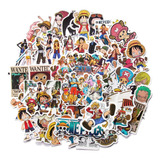 100 Pegatinas Stickers Anime One Piece Contra Agua 