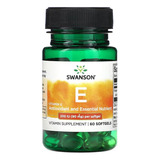 Vitamina E Swanson 200ui 60c Antioxidante Nutriente Esencial