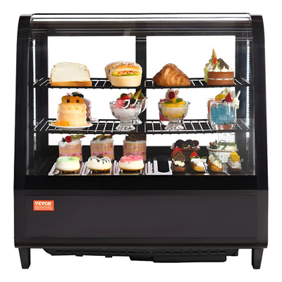 Vitrina Refrigerada Mostrador Para Postres 68x45x67cm Curvo