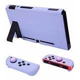 Carcasa Protectora Para Nintendo Switch Color Púrpura Gomita