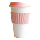 Vaso Térmico Starbucks Mug 340ml Tapa Y Faja Silicona Pastel