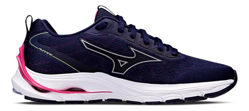 Tênis Feminino Mizuno Wave Dynasty 5 Cor Azul-escuro/rosa - Adulto 38 Br