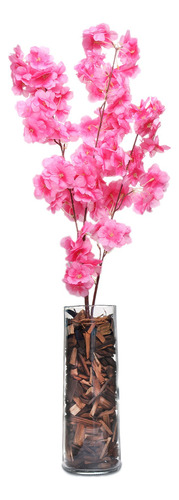 Buque De Flor De Cerejeira Artificial Vaso Planta Decorativa