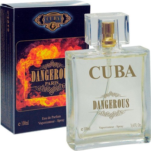 Perfume Cuba Dangerous Edp Masculino 100 Ml Original