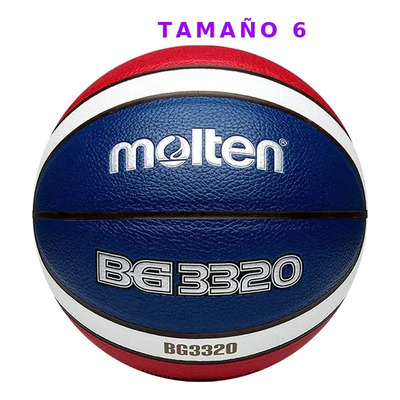 Molten B6g3320 No 6 Balón Colores Basquetbol Piel Sintética Color Rojo - Azul | Envío gratis