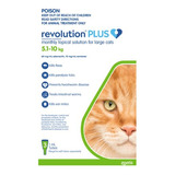 Antiparasitario Interno Y Externo Zoetis Revolution Plus Pipeta Gatos De 5.1kg A 10kg Color Verde 3 Tubos