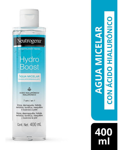 Neutrogena Hydro Boost Agua Micelar Con Acido Hialu 400ml