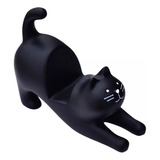 Black Cat Smartphone Soporte Para Escritorio (negro)