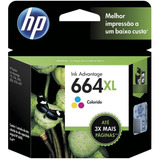 Cartucho Jato De Tinta Hp Original 664xl Color Deskjet 4536