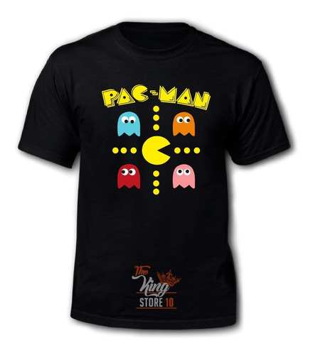 Polera Estampada, Pac Man, Playstation, Atari, Gamer, Xxxxl