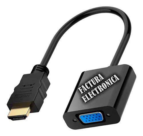 Cable Convertidor De Hdmi A Vga  Pc Laptop Tv Monitor Pasivo