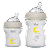 Set Recien Nacido Chicco 2 Mamaderas De Vidrio 150ml 250ml