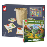 Kit Montessori Madeira Jogo Memória Infantil + Quebra Cabeça