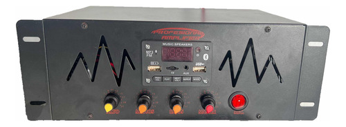 Amplificador 4 Transistores 5200 1943 400w Usb Bluetooth Fm