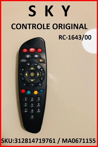 Controle Remoto Original Sky-phiips-sony-zenith-toshiba 