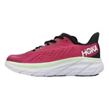 Hoka One One Clifton 8 Rosa Forte Branco Leia A Descrição