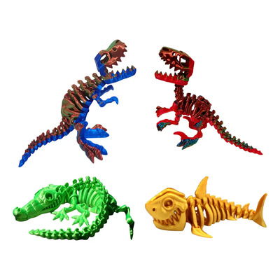 Set 4 Esqueletos Dinosaurios Juguetes Antiestrés | Meses sin interés