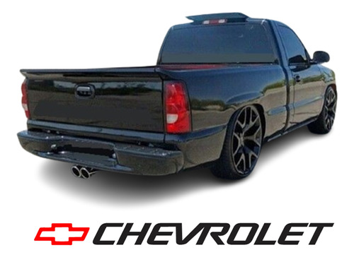 Sticker Chevrolet Con Logo Tapa Batea Pick Up