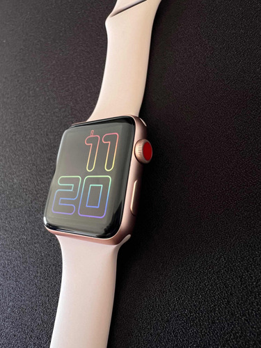 Apple Watch Series 3 Cellular + Gps, 42 Mm, Alumínio Dourado