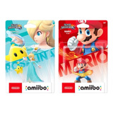 Dupla Amiibo Mario E Rosalina - Smash Bros.