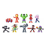  Marvel Spidey Y Sus Increíbles Amigos Pack 10 Figuras 